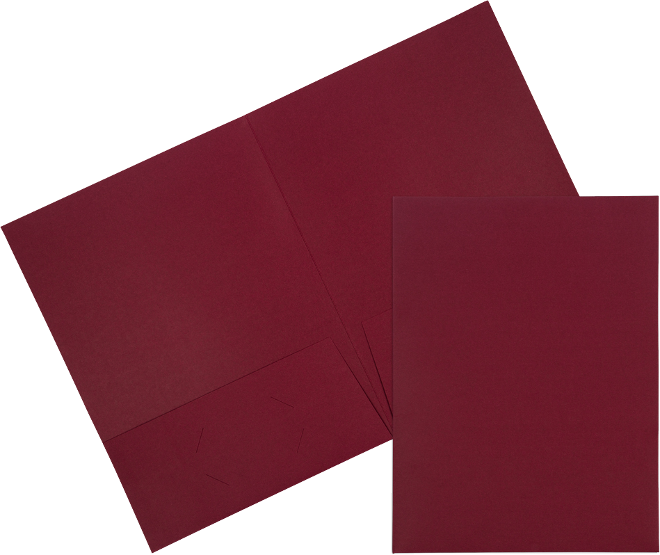 Burgundy Linen 9 x 12 Folders