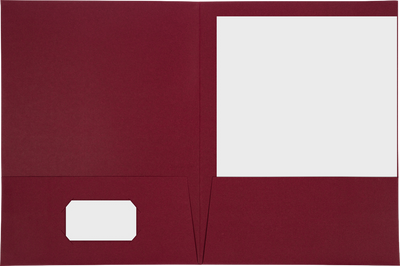 Burgundy Linen 9 x 12 Folders