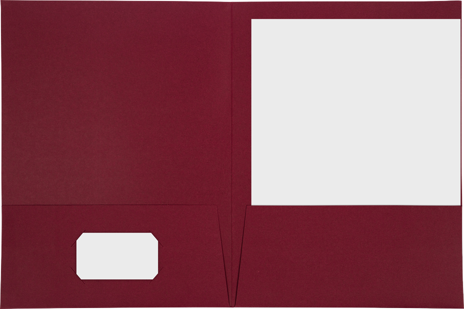 Burgundy Linen 9 x 12 Folders