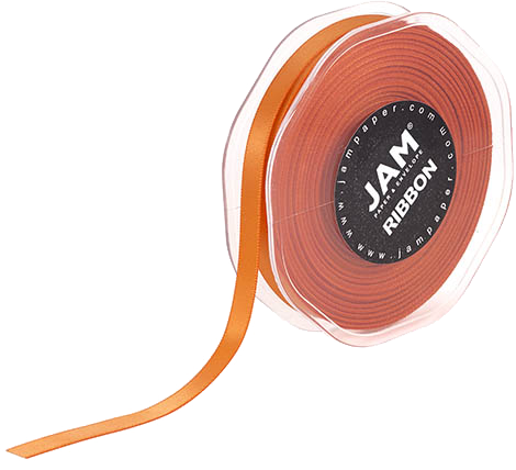 Orange Satin 3/8 Inch x 25 Yards Ribbon