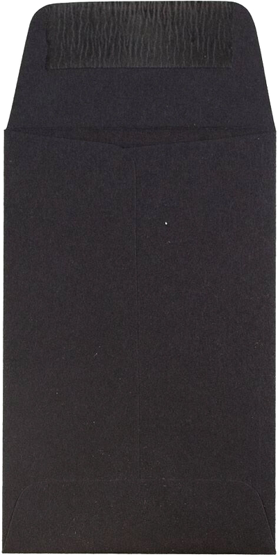 Smooth Midnight Black 32lb #1 Coin Envelopes (2 1/4 x 3 1/2)