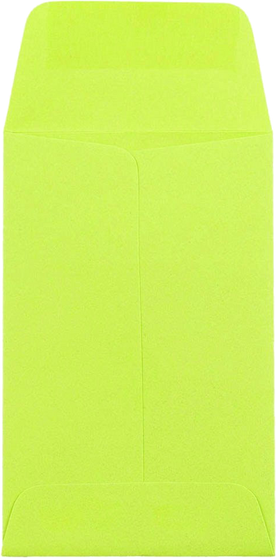 Wasabi Lime Green 32lb #1 Coin Envelopes (2 1/4 x 3 1/2)