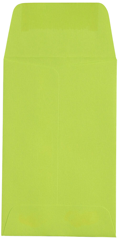 Wasabi Lime Green 32lb #1 Coin Envelopes (2 1/4 x 3 1/2)