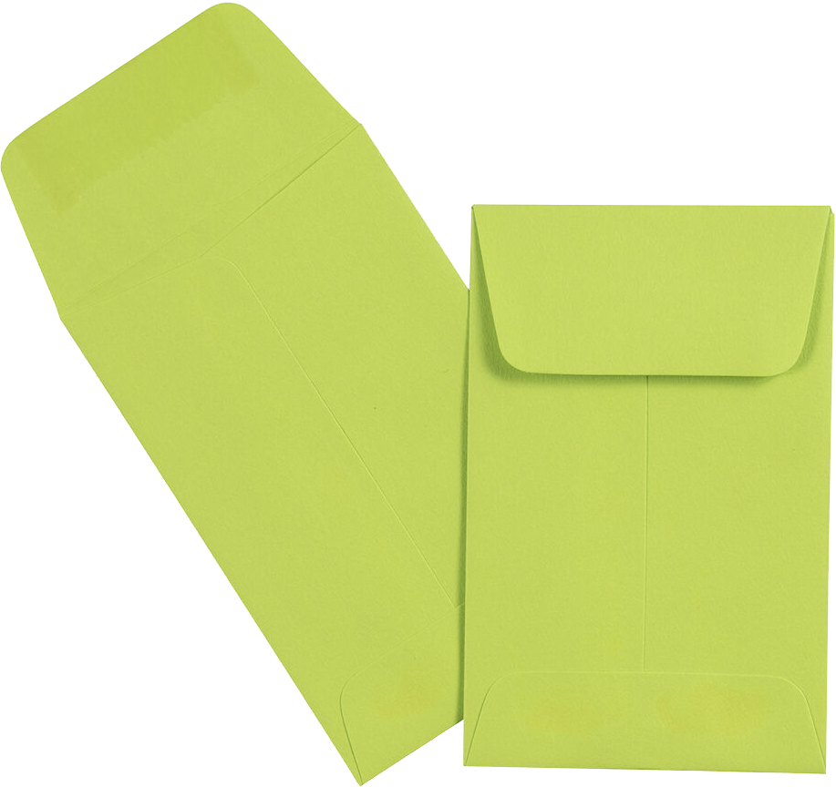 Wasabi Lime Green 32lb #1 Coin Envelopes (2 1/4 x 3 1/2)