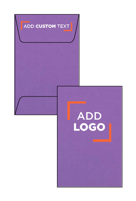 Violet Grape Purple 28lb #1 Coin Envelopes (2 1/4 x 3 1/2)