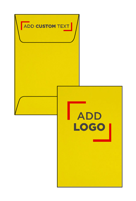 Yellow 24lb #1 Coin Envelopes (2 1/4 x 3 1/2)