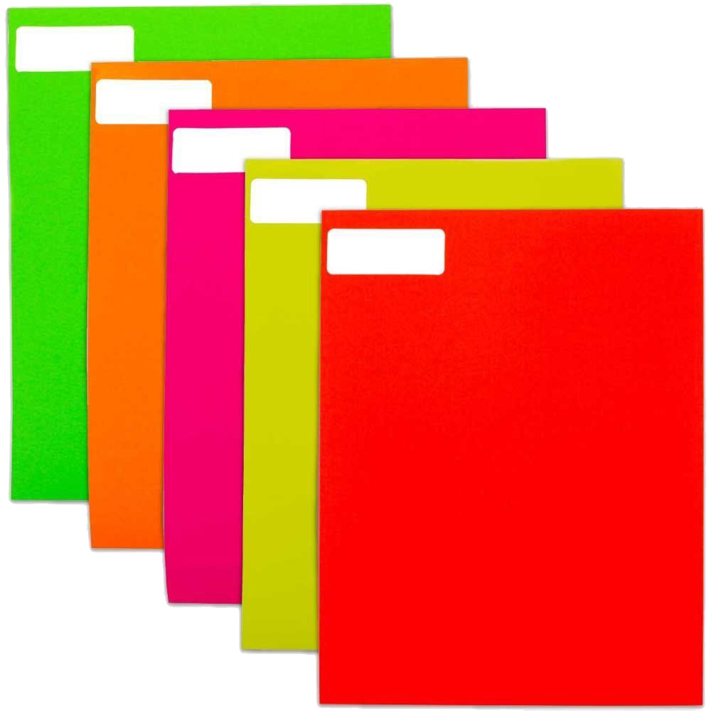 Assorted Neon 1 x 2 5/8 Return Address Labels