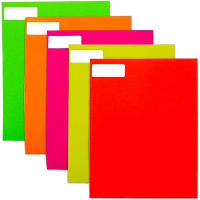 Assorted Neon 1 x 2 5/8 Return Address Labels