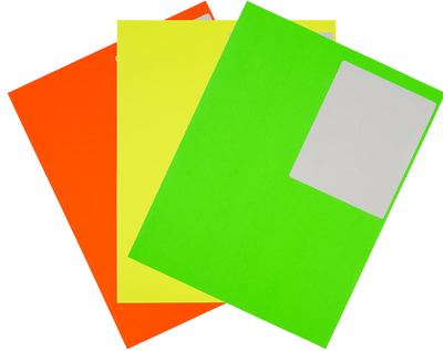 Assorted Neon 4 x 5 Quarter-Sheet Shipping Labels
