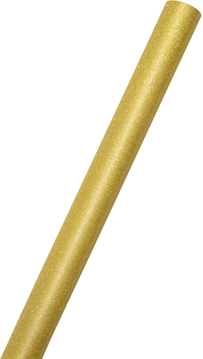 Gold Glitter Wrapping Paper with Tape with Double-Sided Tape Set (25 Sq Ft)