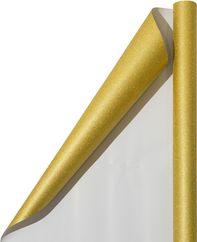 Gold Glitter Wrapping Paper (25 Sq Ft)