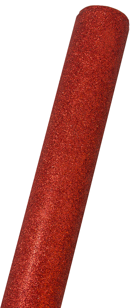 Red Glitter Wrapping Paper (25 Sq Ft)