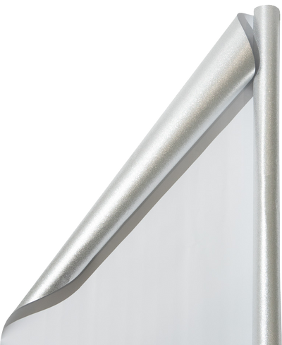Silver Glitter Wrapping Paper with Tape with Double-Sided Tape Set (25 Sq Ft)