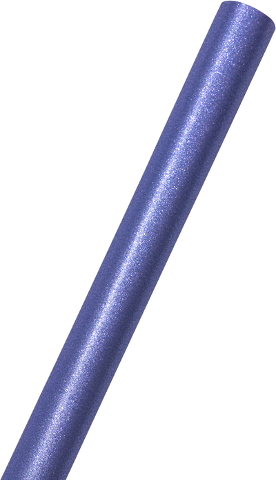 Violet Blue Glitter Wrapping Paper with Tape with Double-Sided Tape Set (25 Sq Ft)
