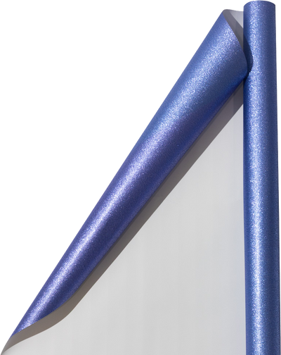 Violet Blue Glitter Wrapping Paper (25 Sq Ft)
