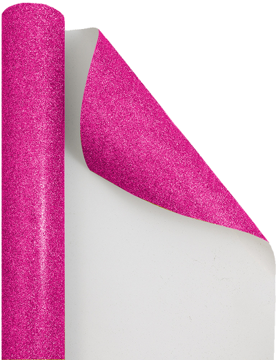 Fuchsia Glitter Wrapping Paper (25 Sq Ft)