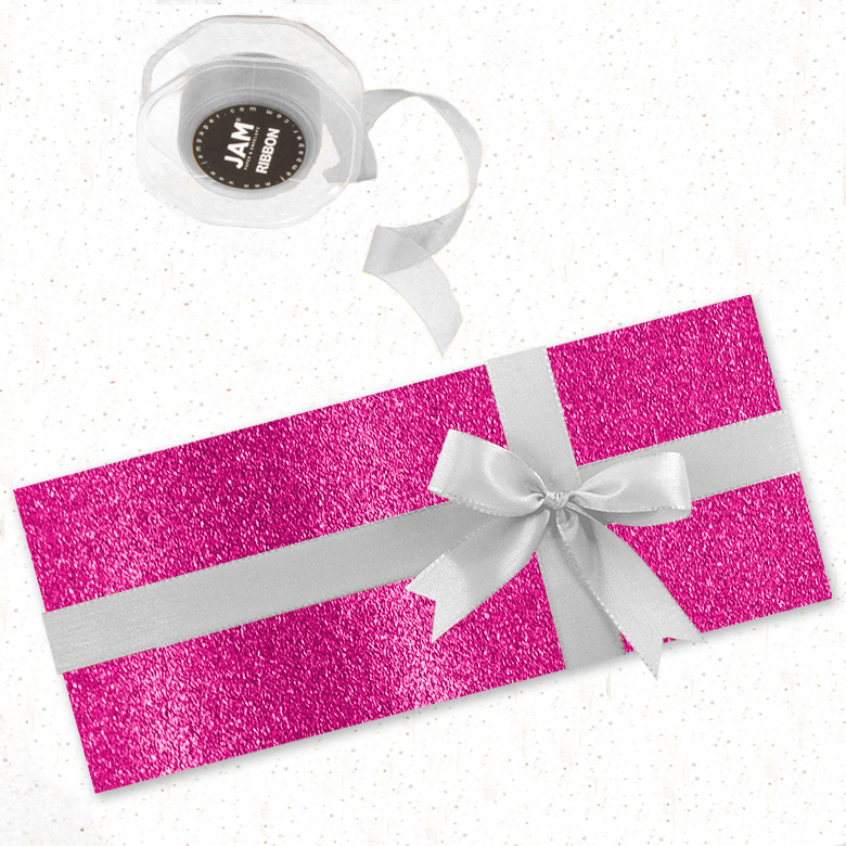 Fuchsia Glitter Wrapping Paper (25 Sq Ft)