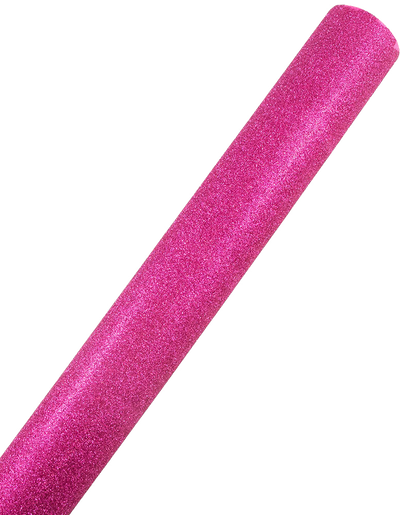 Fuchsia Glitter Wrapping Paper with Tape with Double-Sided Tape Set (25 Sq Ft)