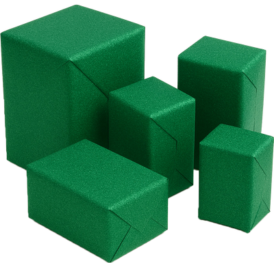 Green Glitter Wrapping Paper (25 Sq Ft)