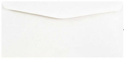 White 28lb #10 Regular Envelopes (4 1/8 x 9 1/2)
