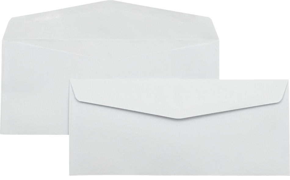 White 28lb #10 Regular Envelopes (4 1/8 x 9 1/2)