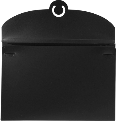 Black Medium 6 1/2 x 9 1/2 x 1/4 Plastic Portfolios