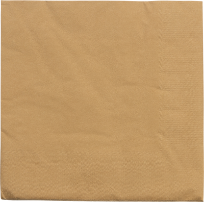 Gold 6 1/2 x 6 1/2 3-Ply Lunch Napkins