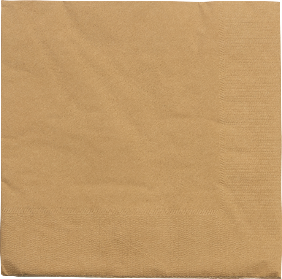 Gold 6 1/2 x 6 1/2 3-Ply Lunch Napkins