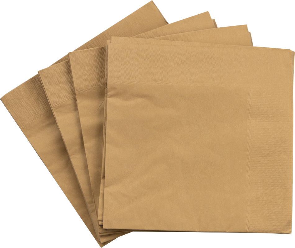Gold 6 1/2 x 6 1/2 3-Ply Lunch Napkins