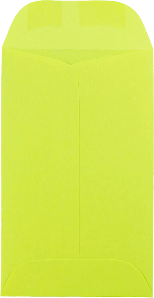 Wasabi Lime Green 32lb #3 Coin Envelopes (2 1/2 x 4 1/4)