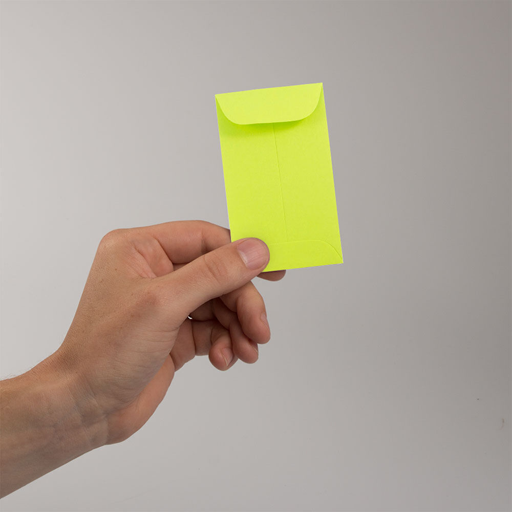 Wasabi Lime Green 32lb #3 Coin Envelopes (2 1/2 x 4 1/4)