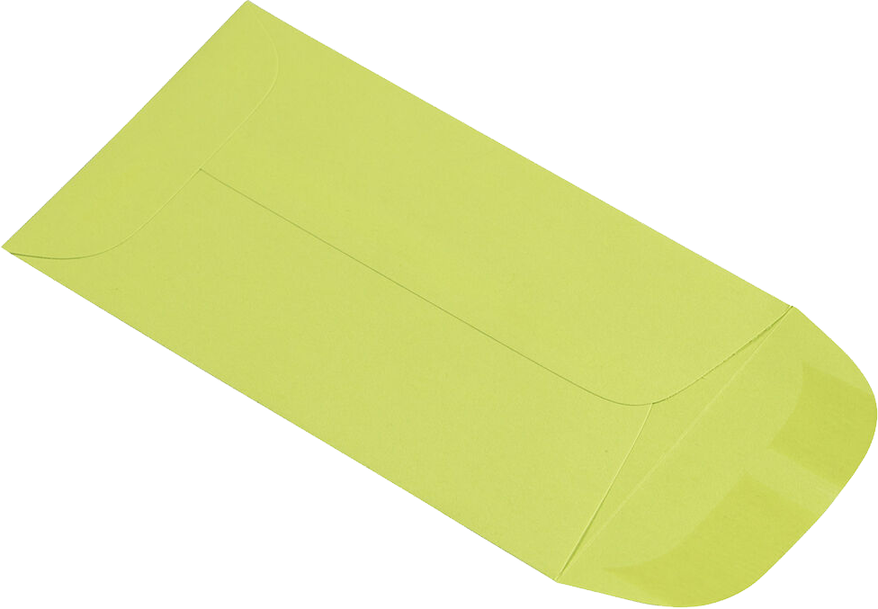 Wasabi Lime Green 32lb #3 Coin Envelopes (2 1/2 x 4 1/4)