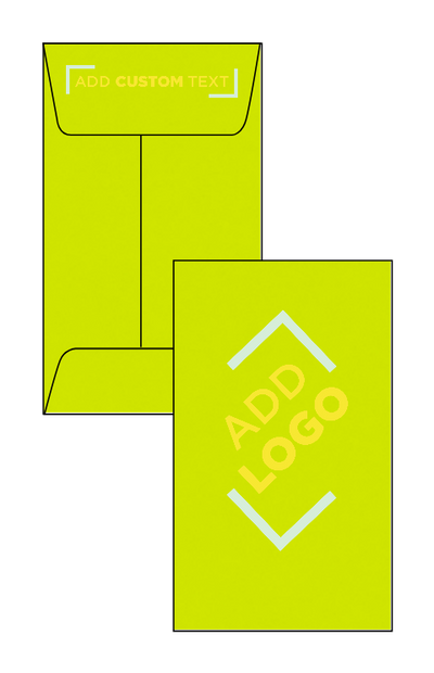 Wasabi Lime Green 32lb #3 Coin Envelopes (2 1/2 x 4 1/4)