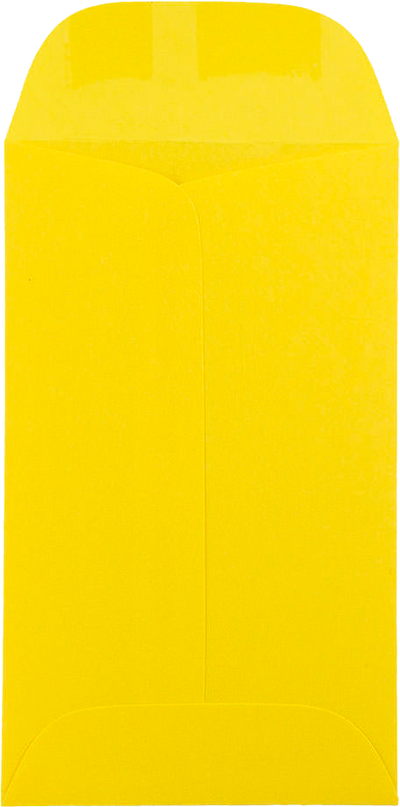 Yellow 24lb #3 Coin Envelopes (2 1/2 x 4 1/4)