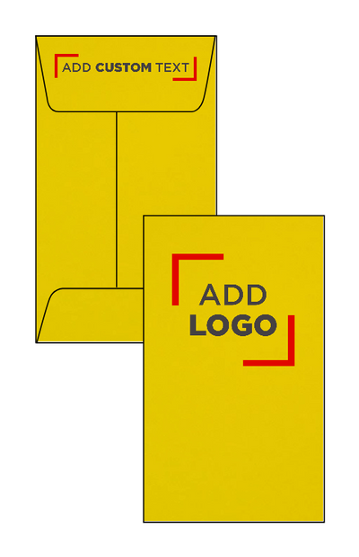 Yellow 24lb #3 Coin Envelopes (2 1/2 x 4 1/4)