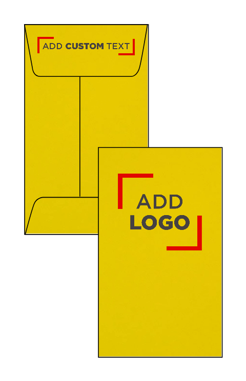 Yellow 24lb #3 Coin Envelopes (2 1/2 x 4 1/4)