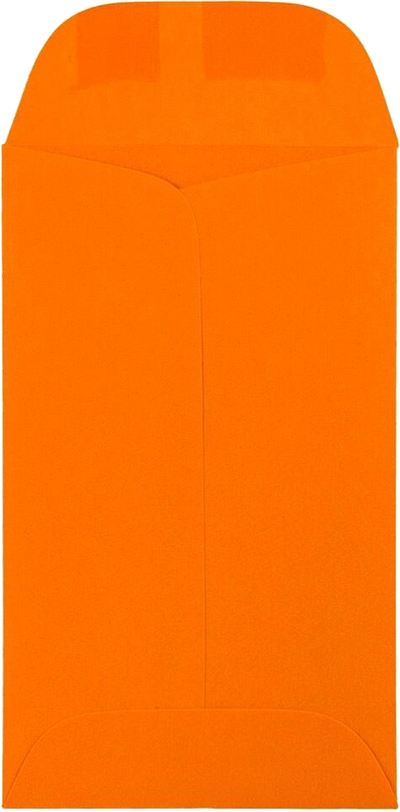 Mandarin Orange 32lb #3 Coin Envelopes (2 1/2 x 4 1/4)