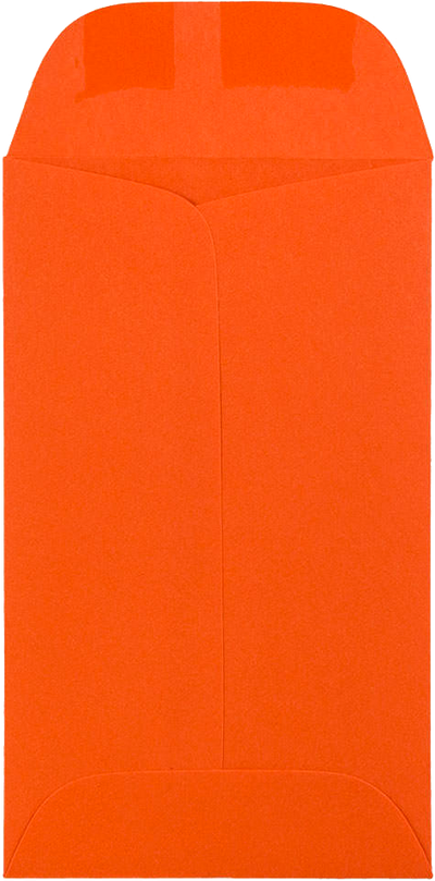 Mandarin Orange 32lb #3 Coin Envelopes (2 1/2 x 4 1/4)