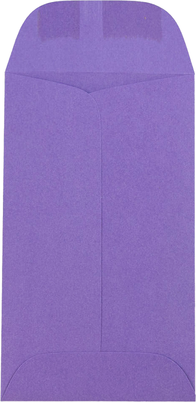 Violet Grape Purple 28lb #3 Coin Envelopes (2 1/2 x 4 1/4)