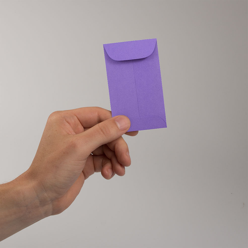 Violet Grape Purple 28lb #3 Coin Envelopes (2 1/2 x 4 1/4)