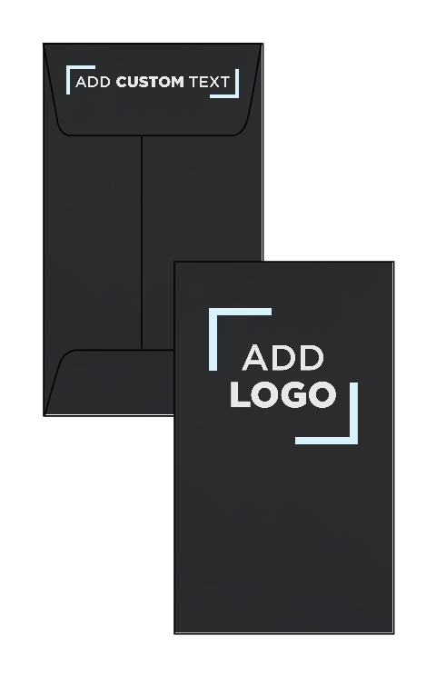 Smooth Midnight Black 32lb #3 Coin Envelopes (2 1/2 x 4 1/4)