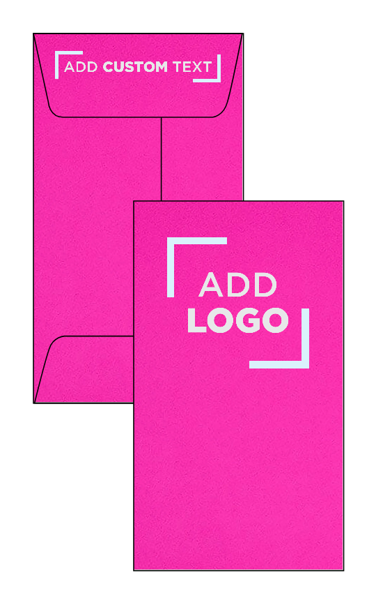 Fuchsia Pink Magenta 32lb #5 1/2 Coin Envelopes (3 1/8 x 5 1/2)