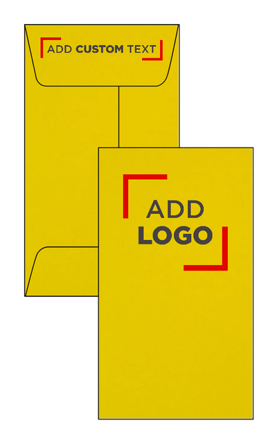 Yellow 24lb #5 1/2 Coin Envelopes (3 1/8 x 5 1/2)