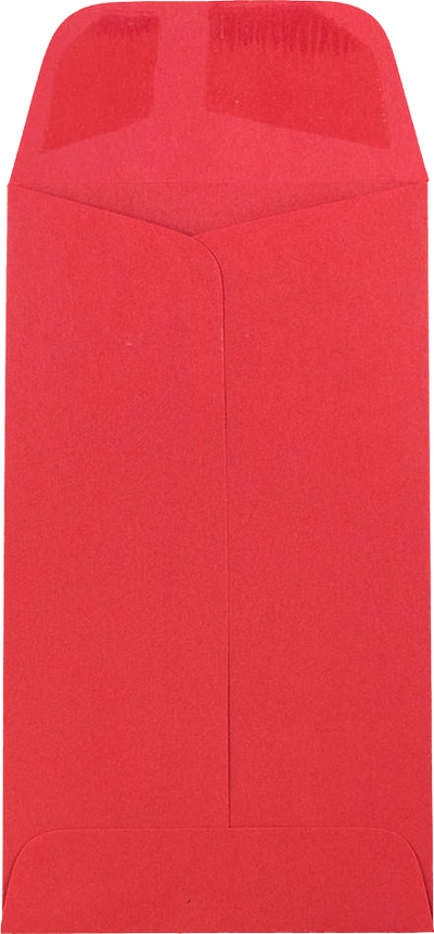 Red 24lb #5 1/2 Coin Envelopes (3 1/8 x 5 1/2)