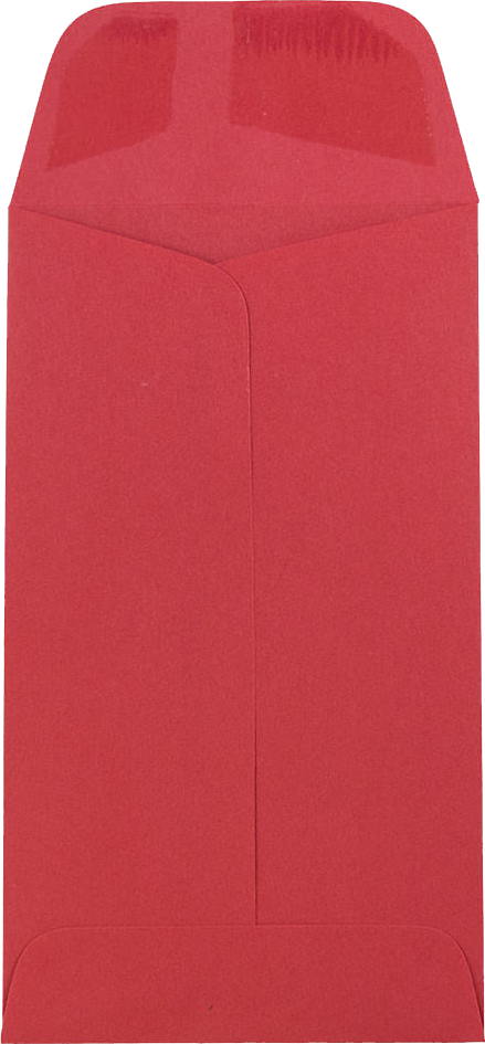 Red 24lb #5 1/2 Coin Envelopes (3 1/8 x 5 1/2)