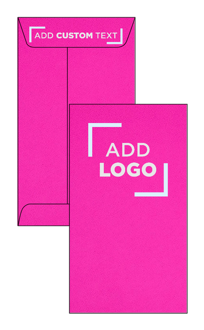 Fuchsia Pink Magenta 32lb #6 Coin Envelopes (3 3/8 x 6)