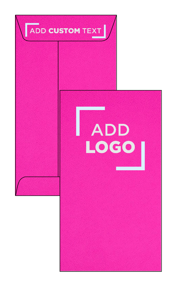 Fuchsia Pink Magenta 32lb #6 Coin Envelopes (3 3/8 x 6)