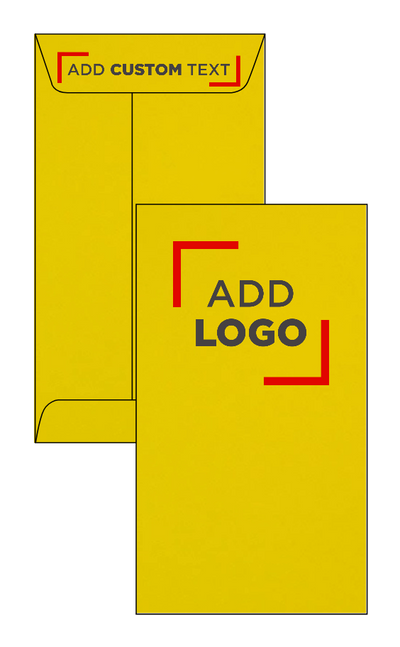 Yellow 24lb #6 Coin Envelopes (3 3/8 x 6)