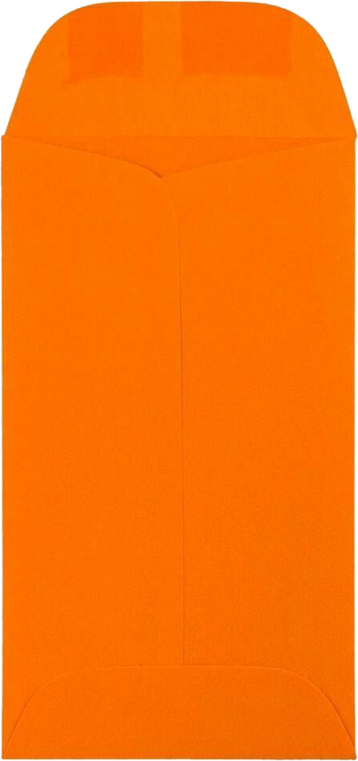 Mandarin Orange 32lb #6 Coin Envelopes (3 3/8 x 6)