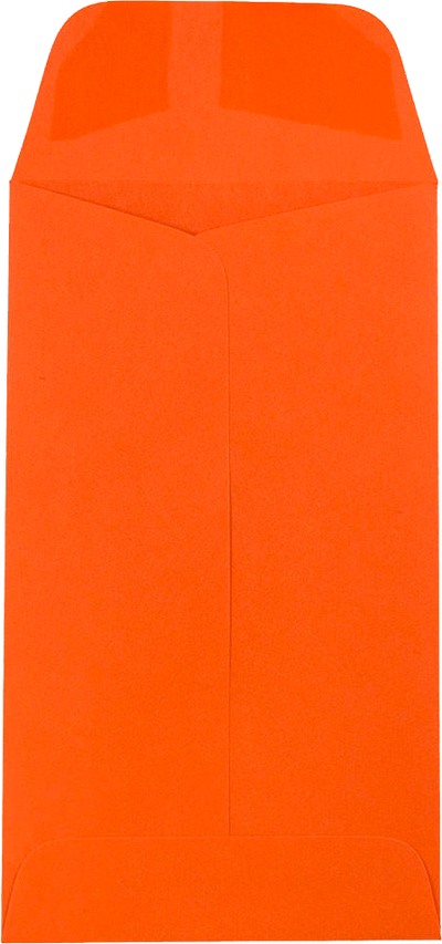 Mandarin Orange 32lb #6 Coin Envelopes (3 3/8 x 6)